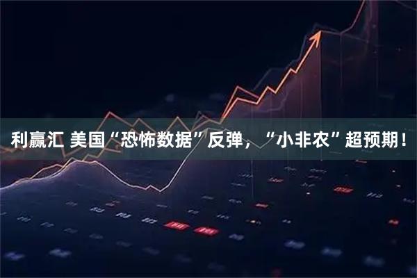 利赢汇 美国“恐怖数据”反弹，“小非农”超预期！